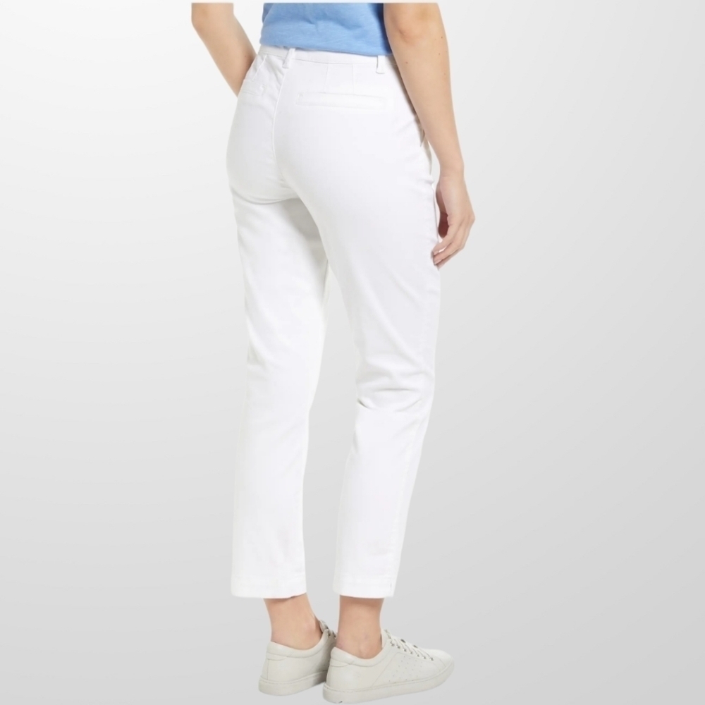 Caslon Stretch Cotton Chino Pants Size 12 - Picture 2 of 11